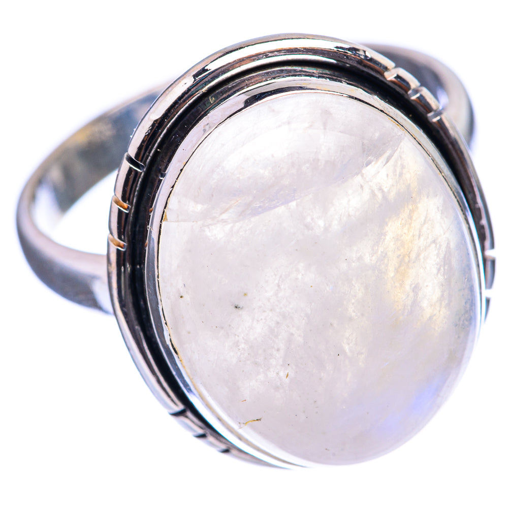Rainbow Moonstone Ring Size 10 (925 Sterling Silver) R142818