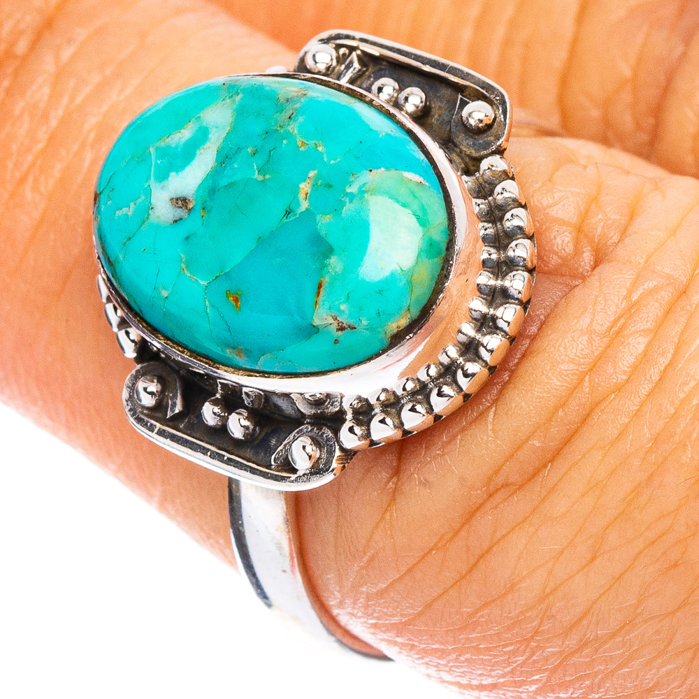 Mohave Turquoise Ring Size 6.5 (925 Sterling Silver) R7944