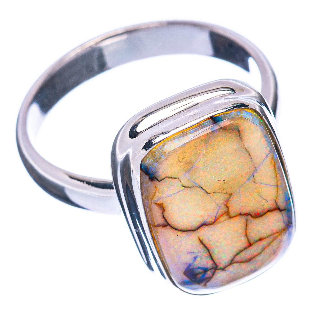 Rare Sterling Opal Ring Size 7.25 (925 Sterling Silver) R2912