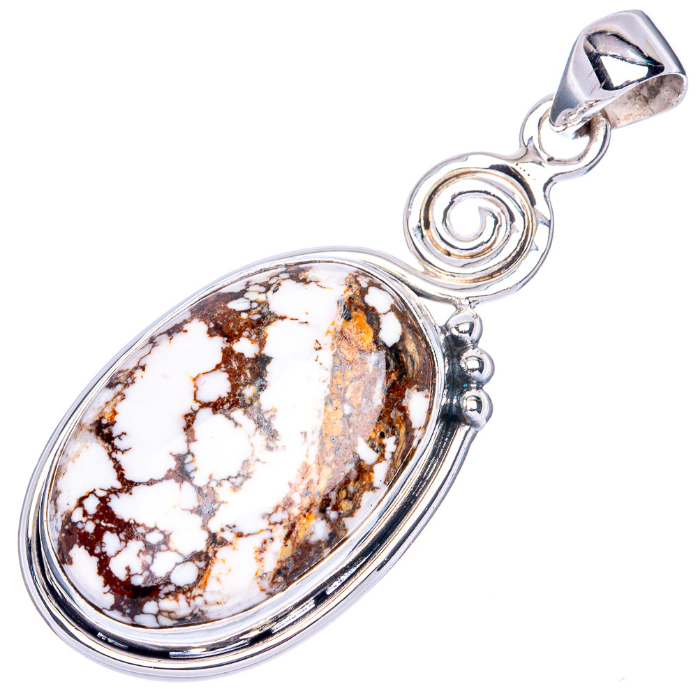 Wild Horse Jasper 925 Sterling Silver Pendant 1 7/8" (925 Sterling Silver) P41891