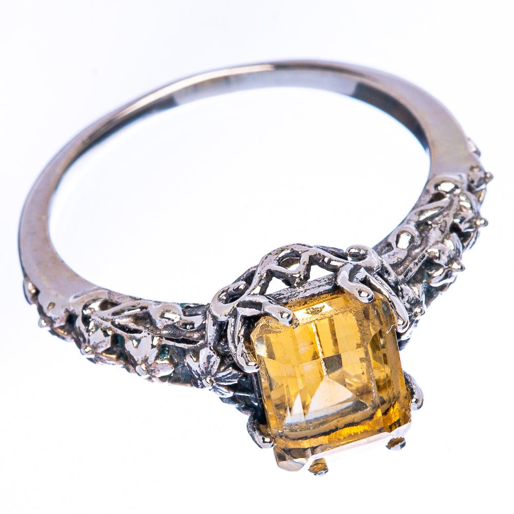 Citrine 925 Sterling Silver Ring Size 6.75 Ana Co R2440