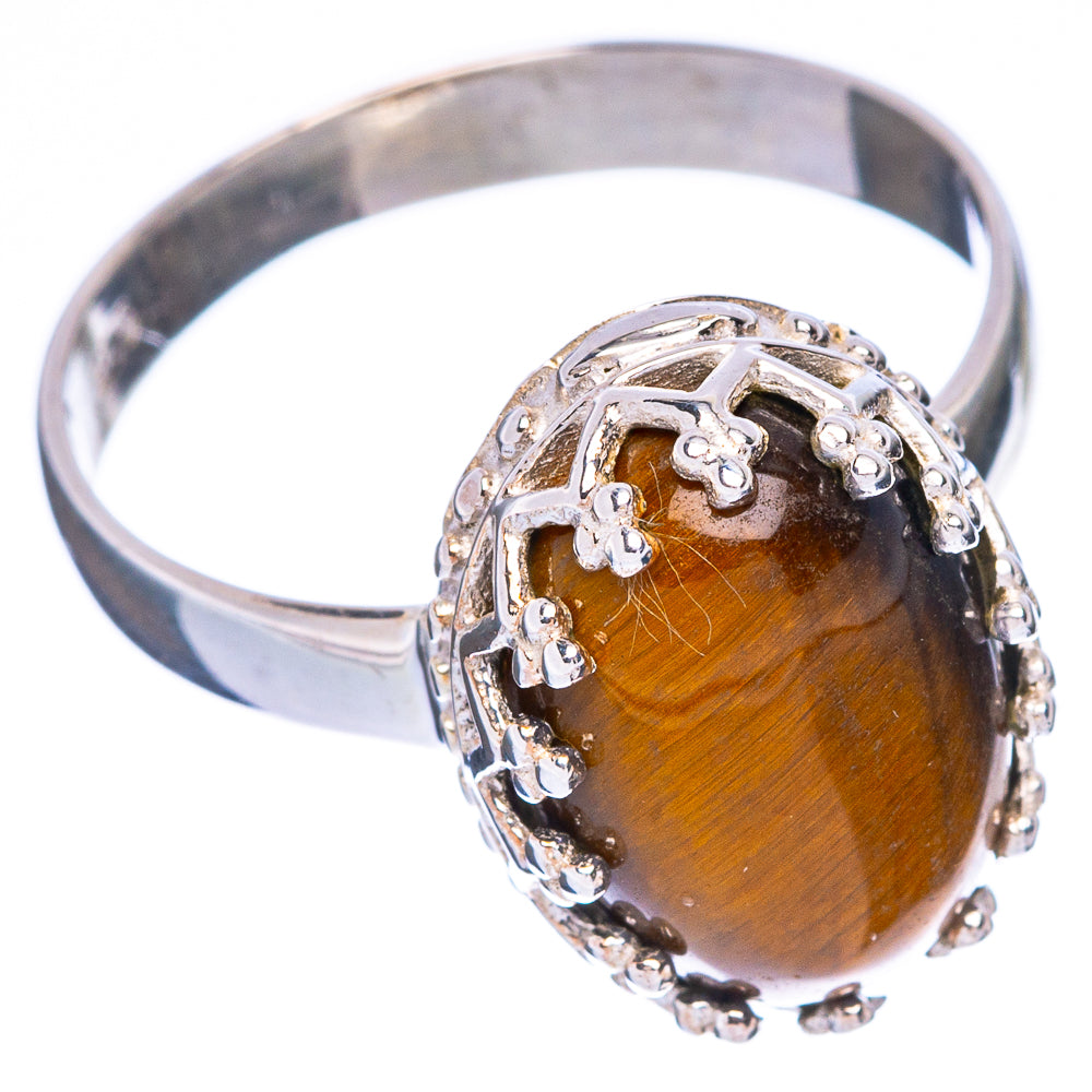 Tiger Eye Ring Size 8.75 (925 Sterling Silver) R146754