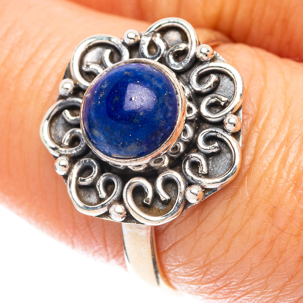 Lapis Lazuli Ring Size 7.5 (925 Sterling Silver) R5650