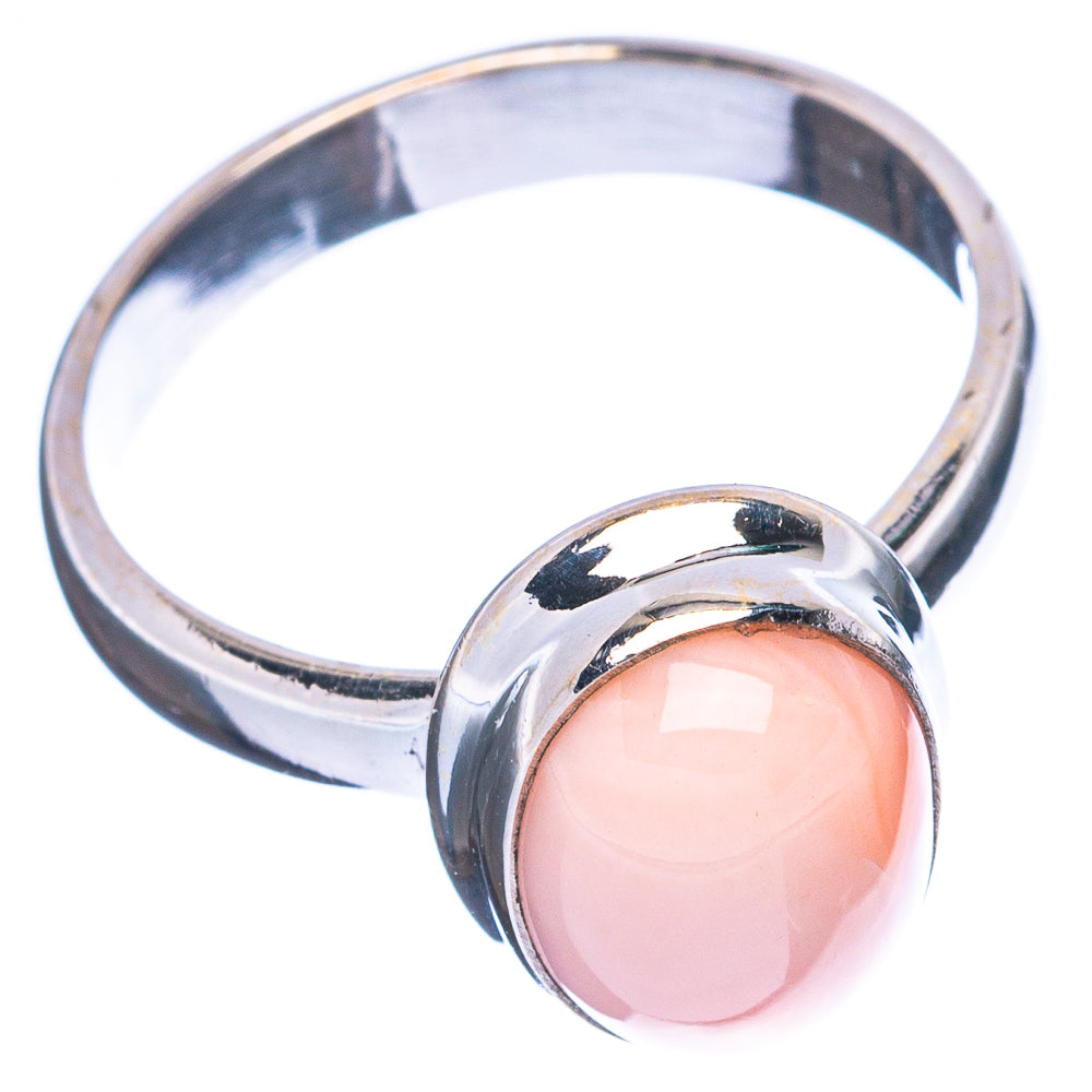 Pink Opal Ring Size 6.25 (925 Sterling Silver) R5037