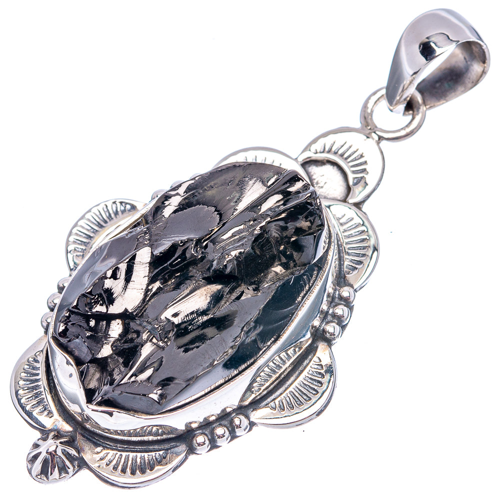 Premium Shungite Pendant 2" (.925 Sterling Silver)