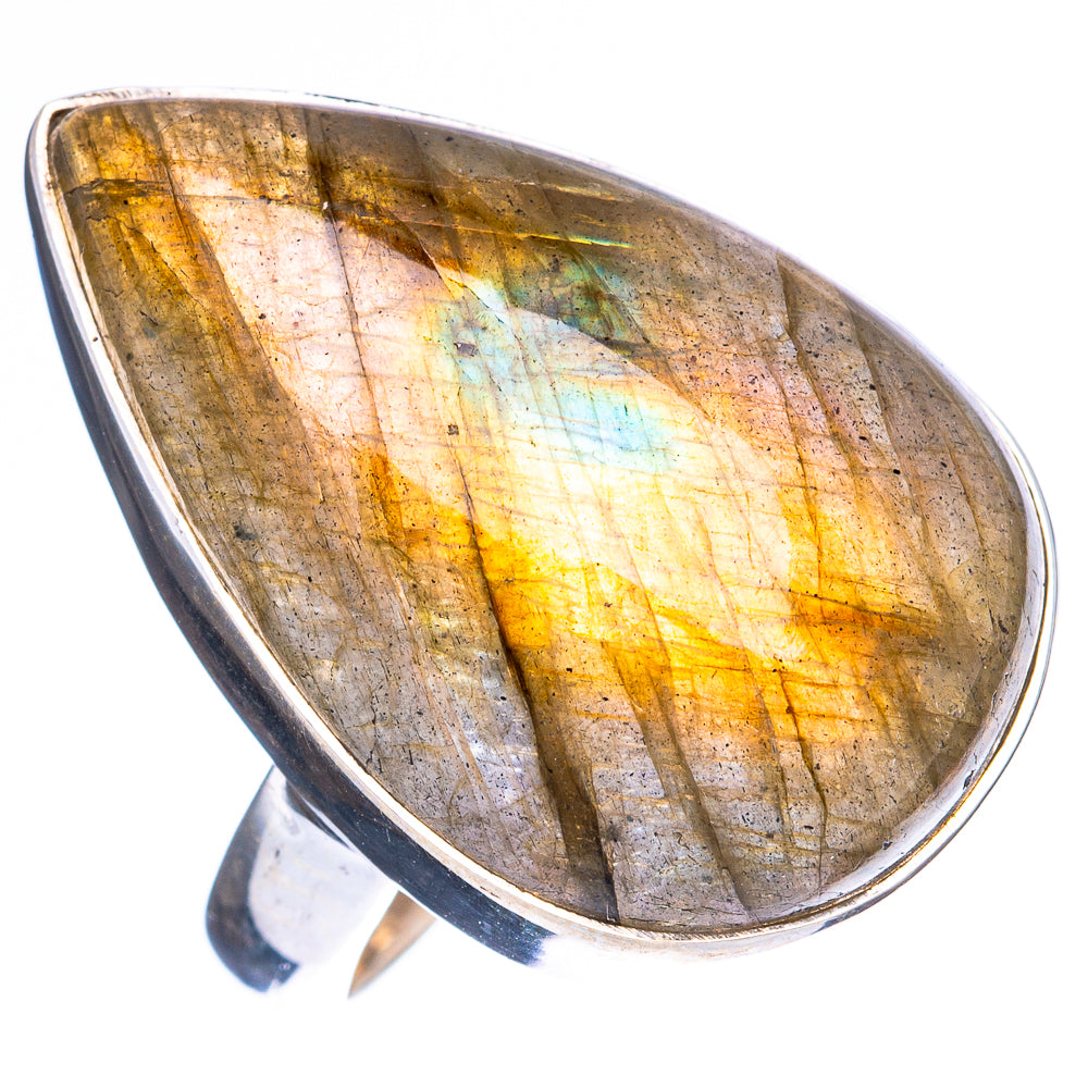 Labradorite Ring Size 6.5 (925 Sterling Silver) R4598