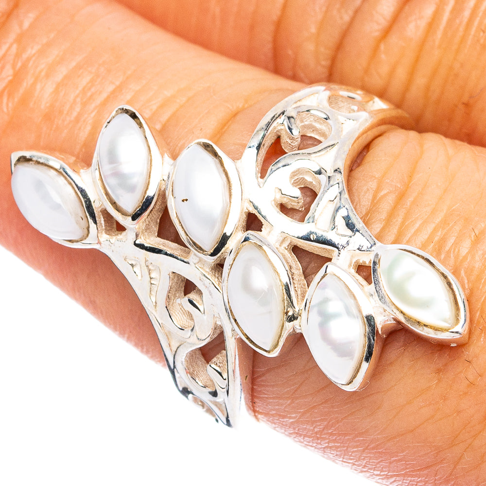 Cultured Pearl Ring Size 7.75 (925 Sterling Silver) R4787