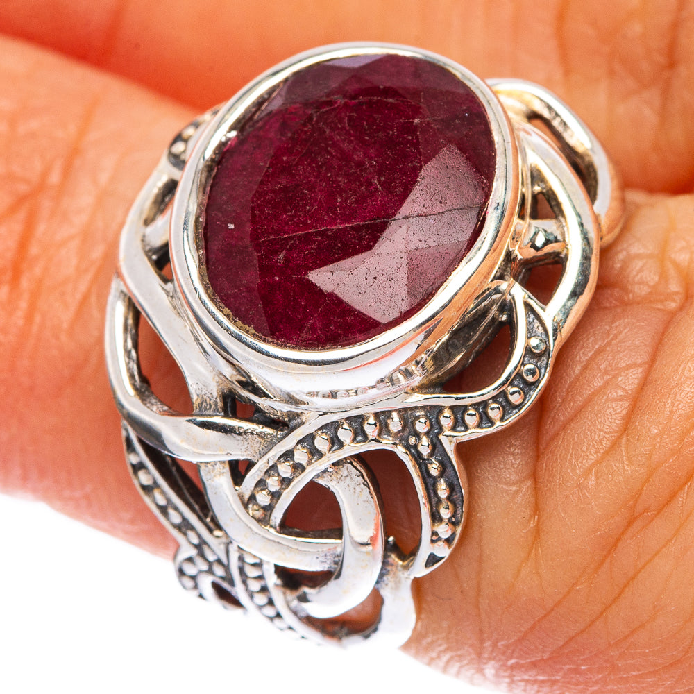 Red Sillimanite Ring Size 5.75 (925 Sterling Silver) R146151
