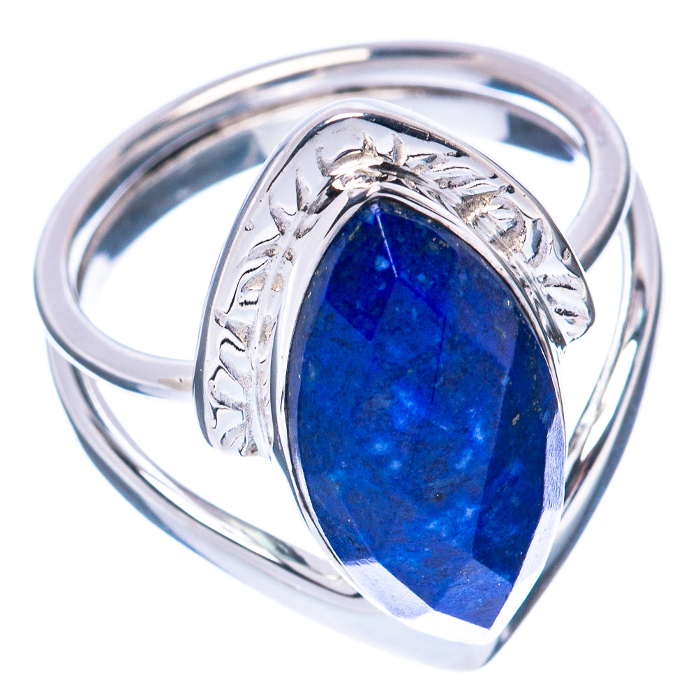 Premium Lapis Lazuli 925 Sterling Silver Ring Size 6 (925 Sterling Silver) R2717