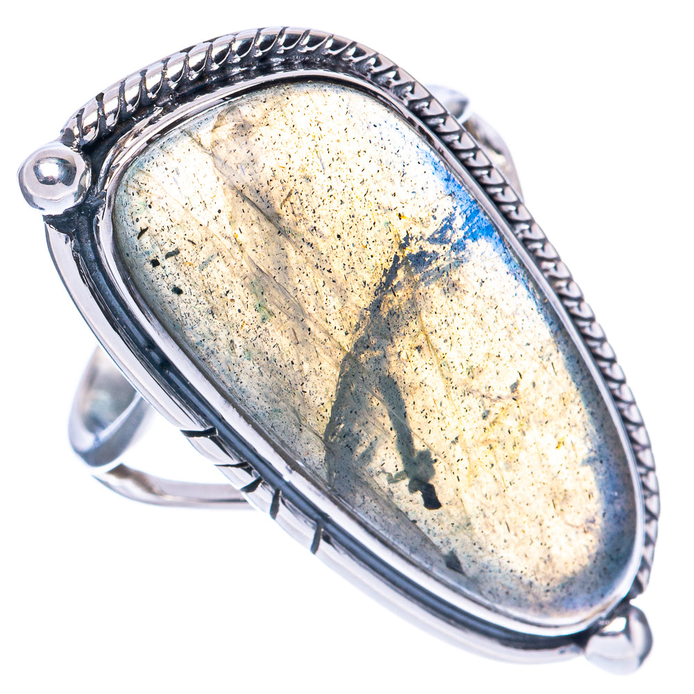 Premium Labradorite Ring Size 9 (925 Sterling Silver) R2586