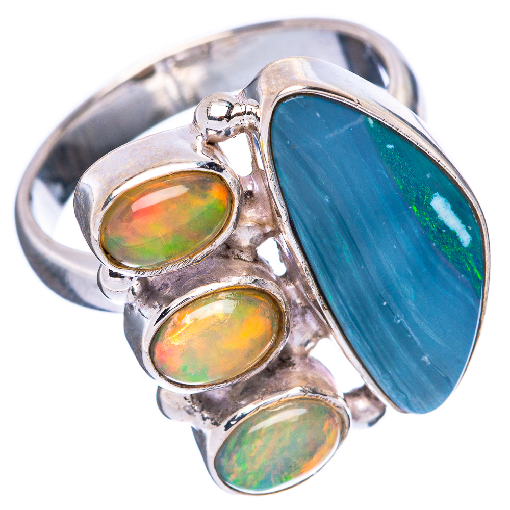 Rare Doublet Opal, Ethiopian Opal Ring Size 6.25 (925 Sterling Silver) R4289