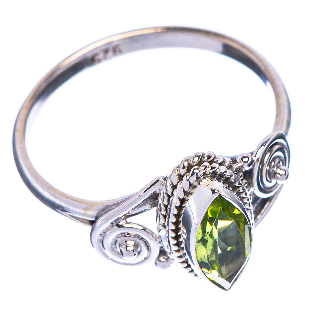 Peridot Dainty Ring Size 5 (925 Sterling Silver) R1158