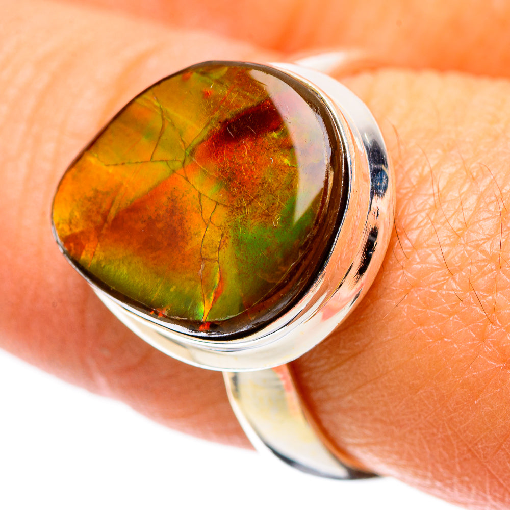 Ammolite Ring Size 8 (925 Sterling Silver) RING138786