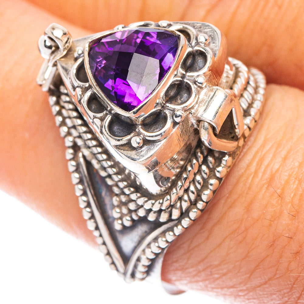 Poison Amethyst Ring Size 8.75 (925 Sterling Silver) R7056