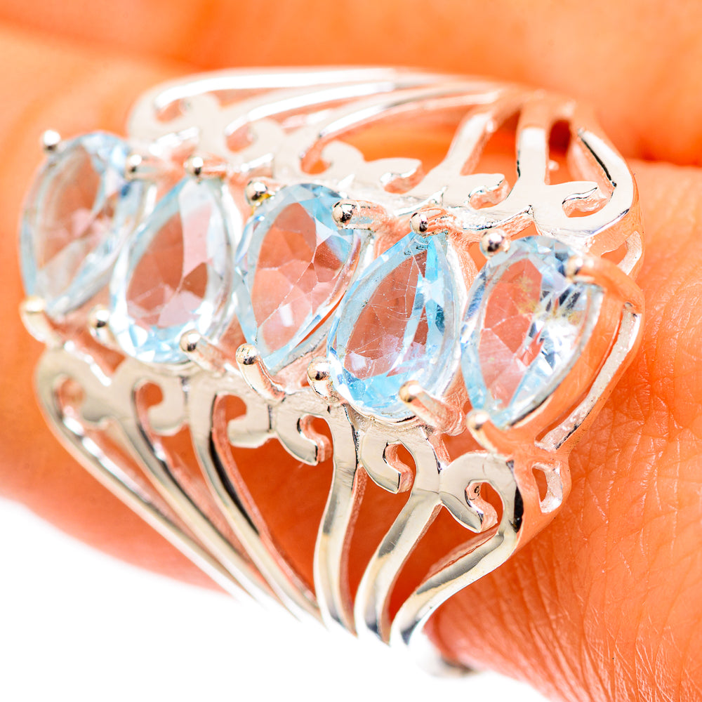 Blue Topaz Ring Size 9.25 (925 Sterling Silver) RING139172