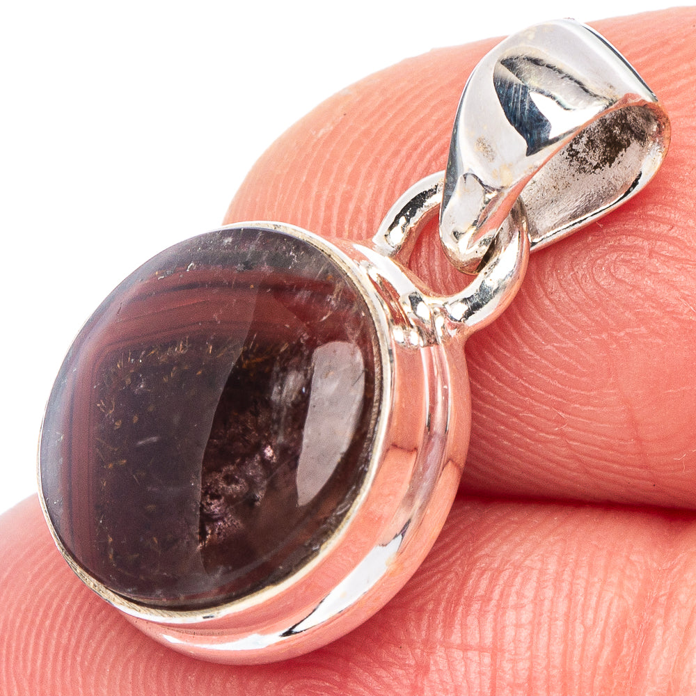 Botswana Agate Pendant 7/8" (925 Sterling Silver) P44193