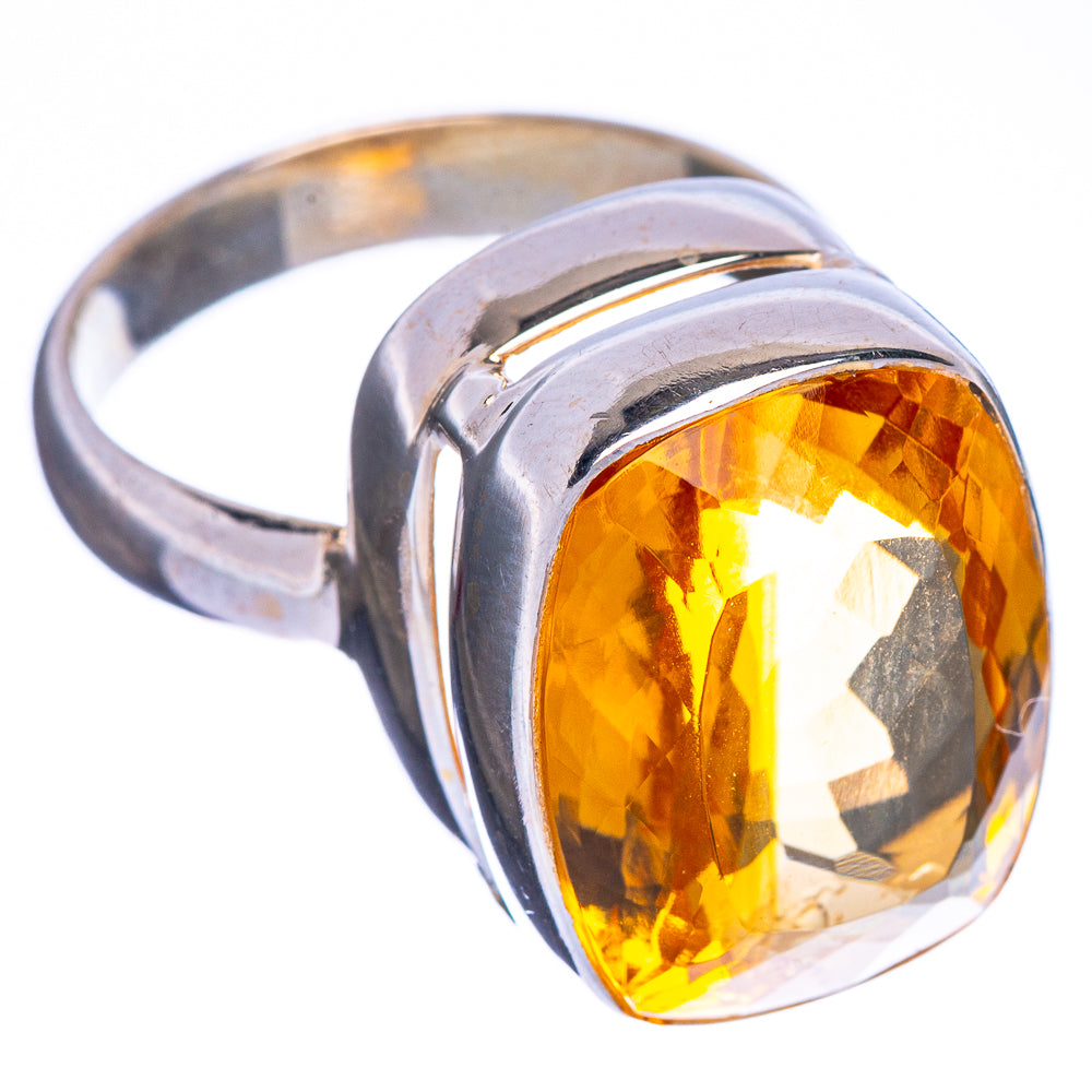 Faceted Citrine Ring Size 8.75 (925 Sterling Silver) R147241