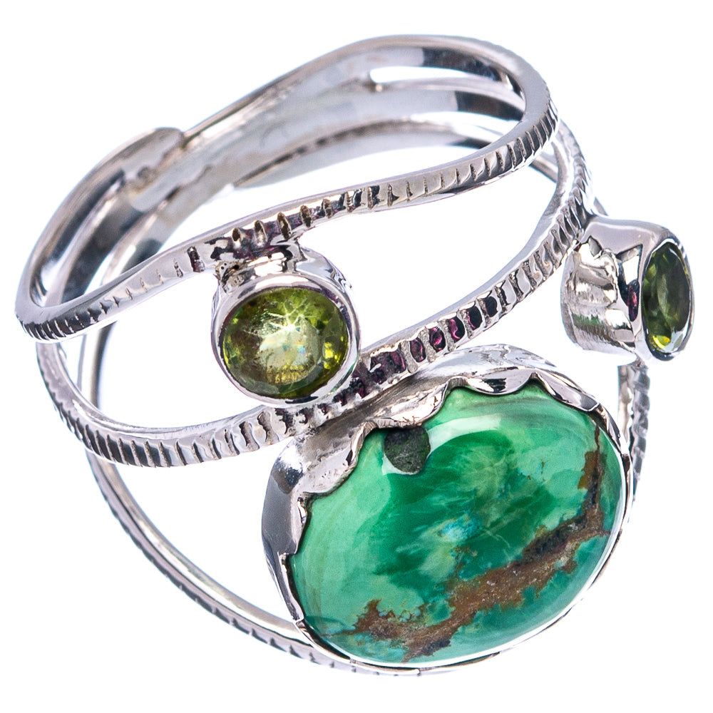 Premium Variscite Ring Size 7.75 (.925 Sterling Silver)
