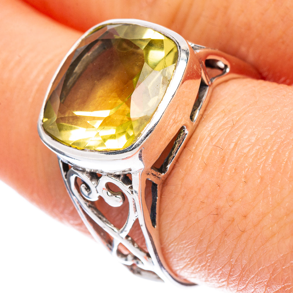 Lemon Quartz 925 Sterling Silver Ring Size 9 Ana Co R2516