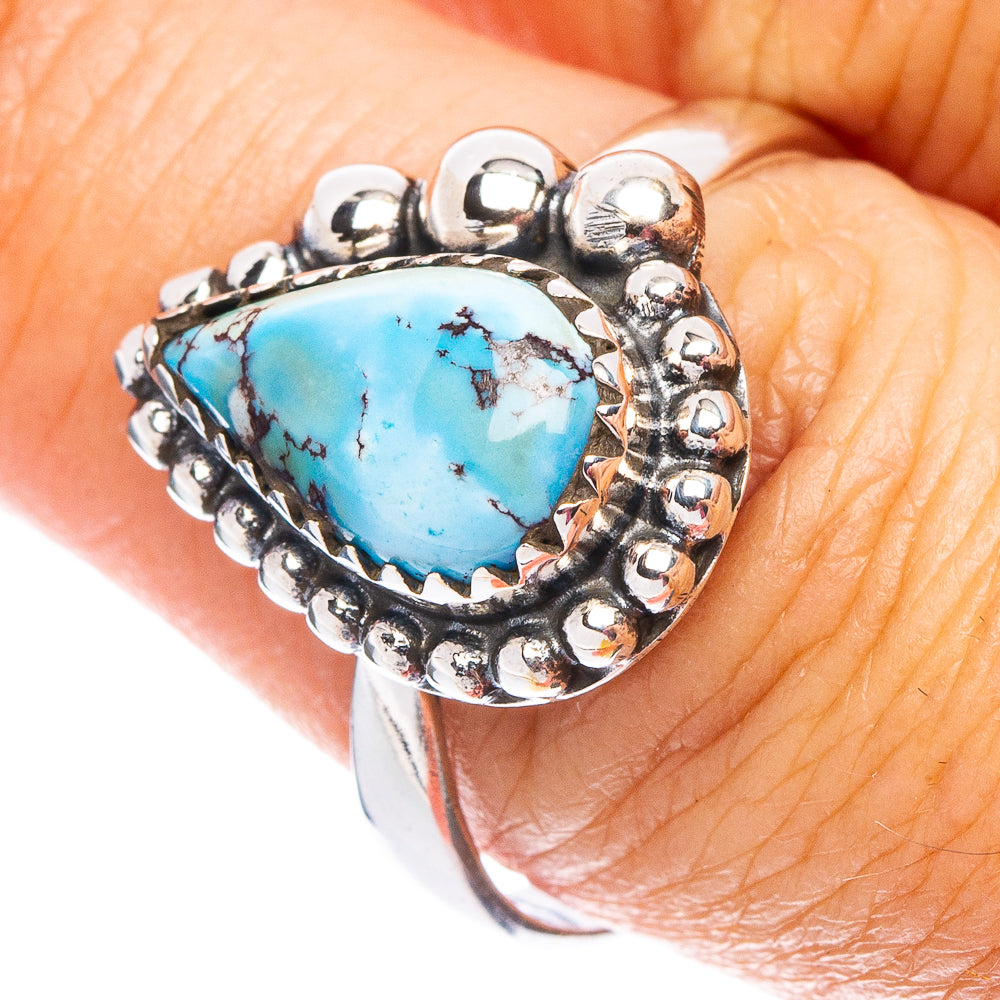 Rare Golden Hills Turquoise Ring Size 8.75 (925 Sterling Silver) R7517