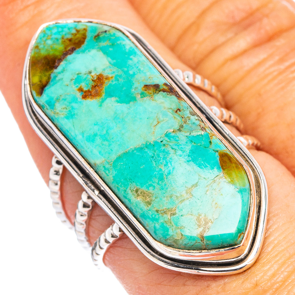 Mohave Turquoise Ring Size 7.75 (.925 Sterling Silver)