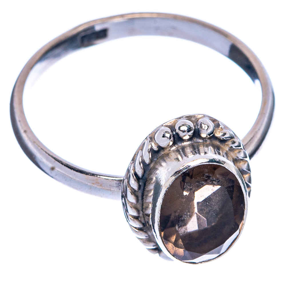 Smoky Quartz Dainty Ring Size 6 (925 Sterling Silver) R145383