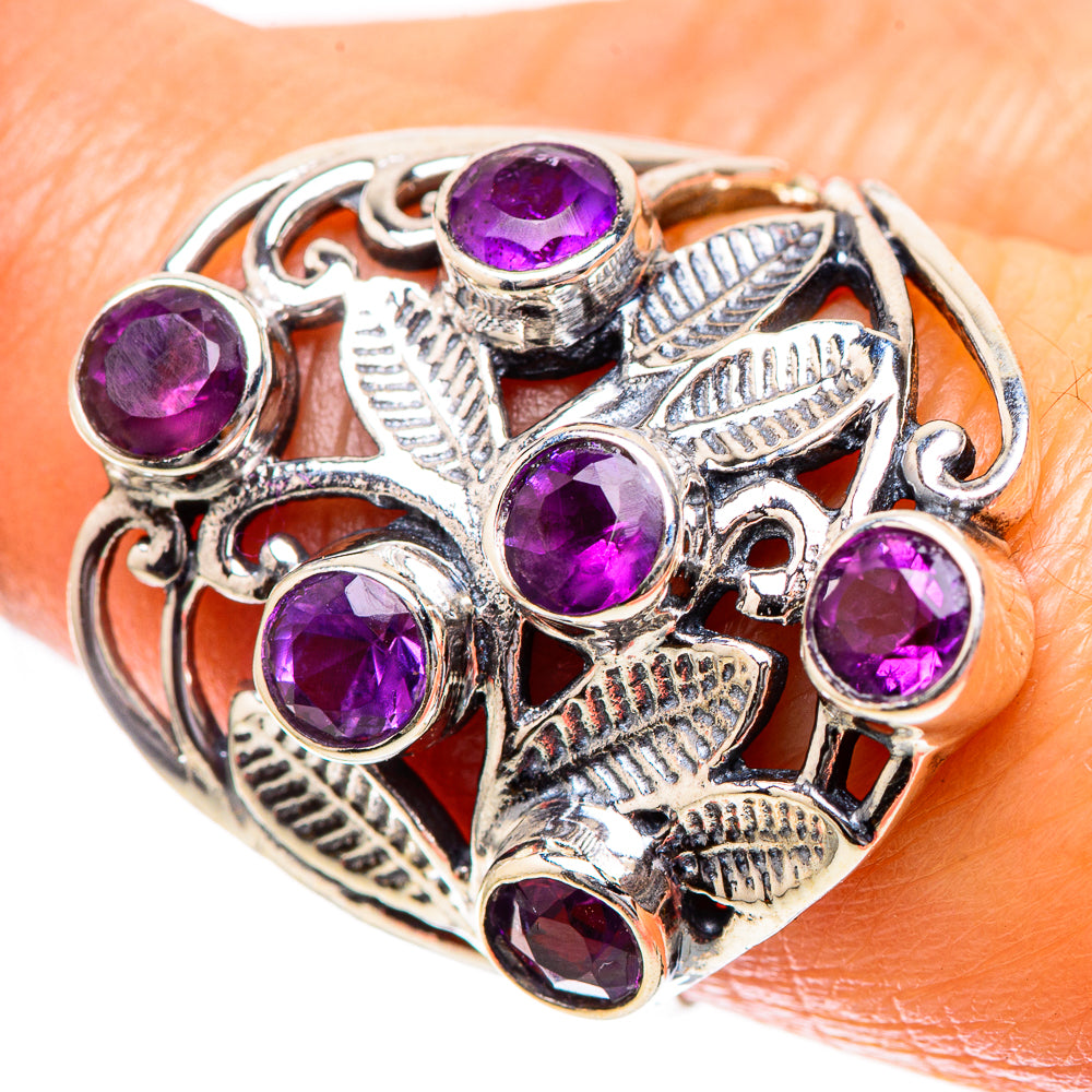 Faceted Amethyst Ring Size 8 (925 Sterling Silver) RING137855