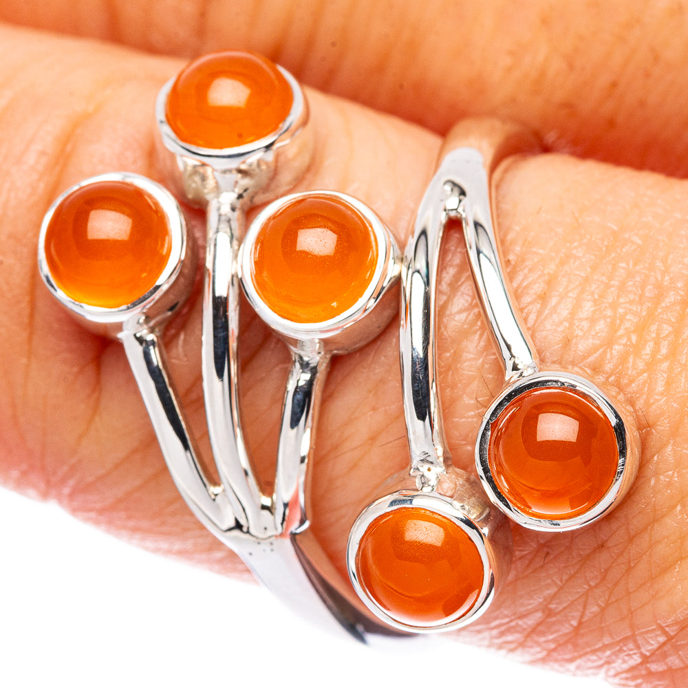 Asc Premium Carnelian Ring Size 9 (925 Sterling Silver) R3516