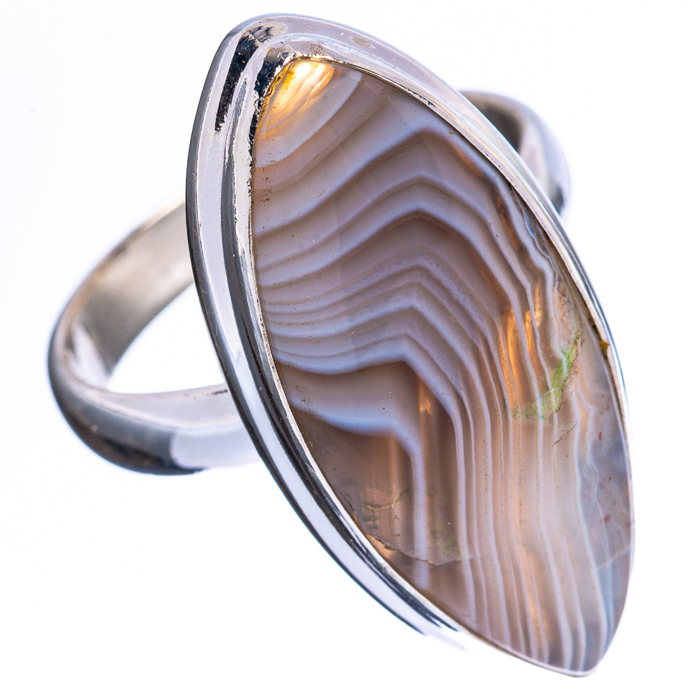 Botswana Agate Ring Size 7 (925 Sterling Silver) R3219