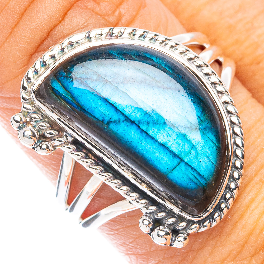 Premium Labradorite Ring Size 8.75 (925 Sterling Silver) RING7789