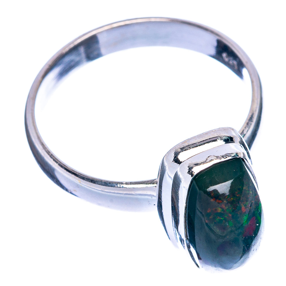 Black Opal Ring Size 8.75 (925 Sterling Silver) R144466