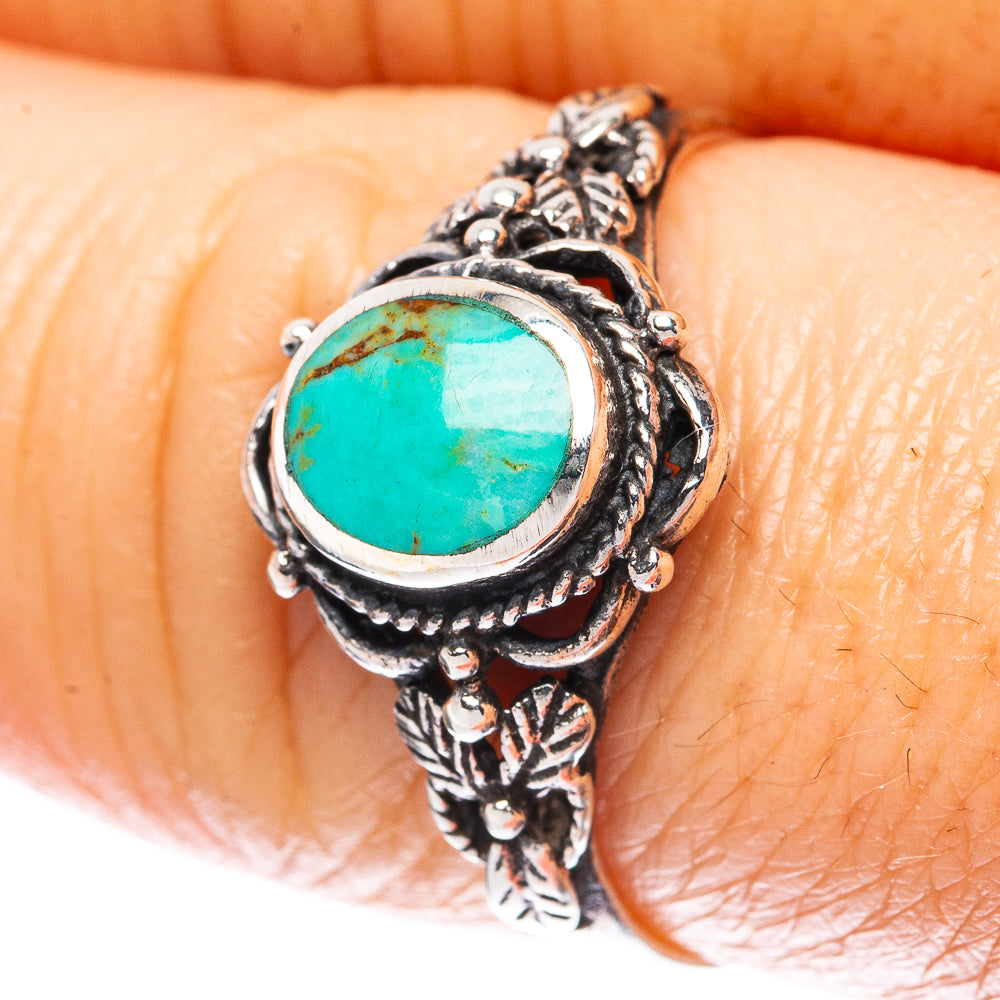 Rare Arizona Turquoise Ring Size 8.75 (925 Sterling Silver) R3050