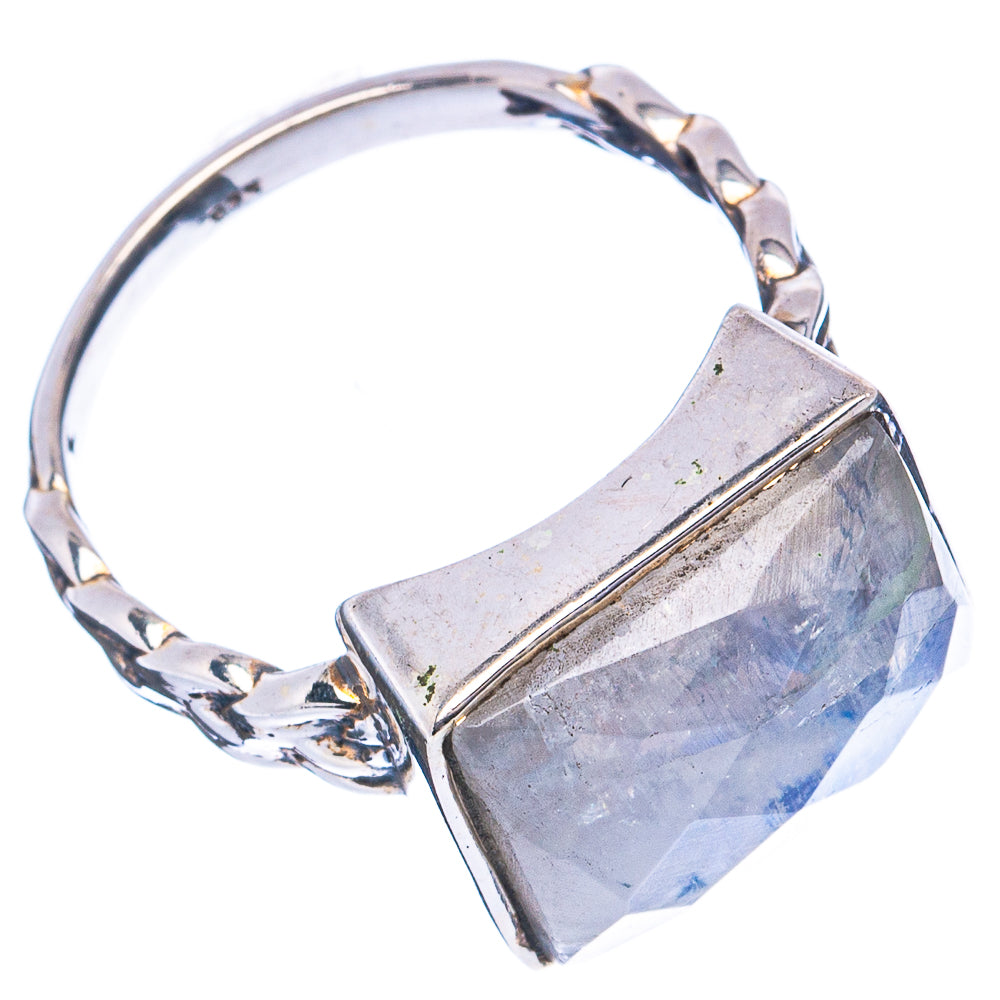 Rainbow Moonstone Ring Size 8 (.925 Sterling Silver)