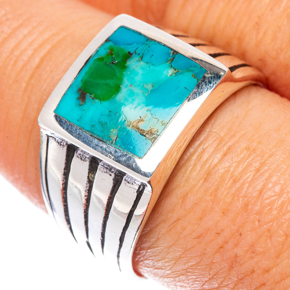 Rare Arizona Turquoise Ring Size 8.5 (925 Sterling Silver) R1564