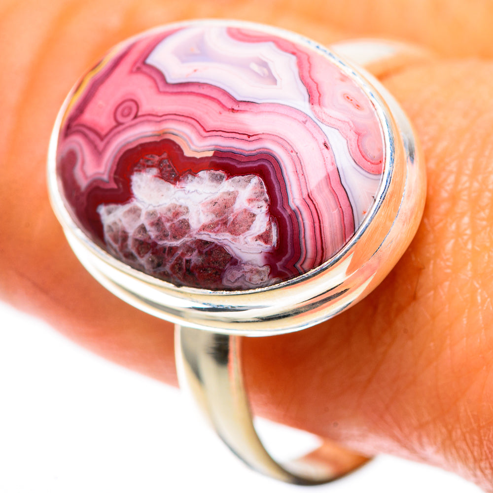 Crazy Lace Agate Ring Size 10.5 (925 Sterling Silver) RING138507