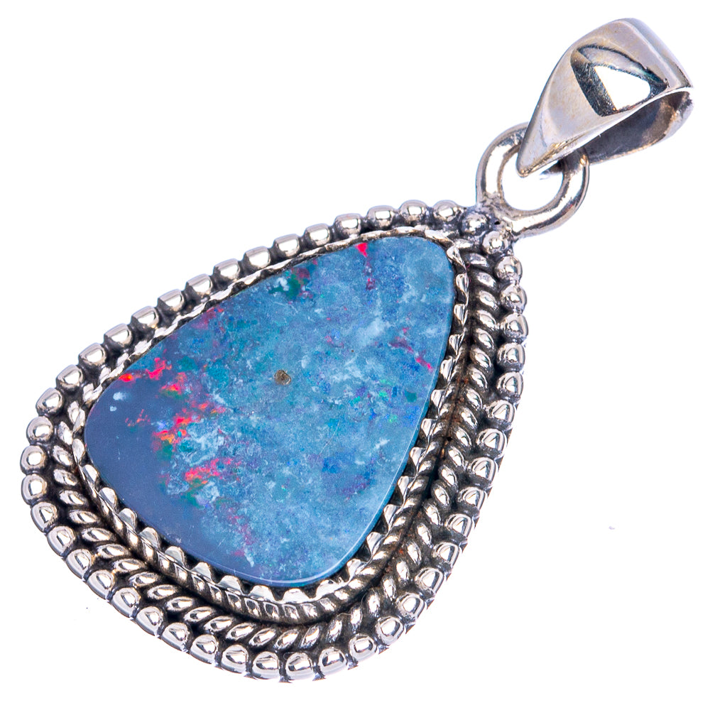 Doublet Opal Pendant 1 1/4" (925 Sterling Silver) P42139