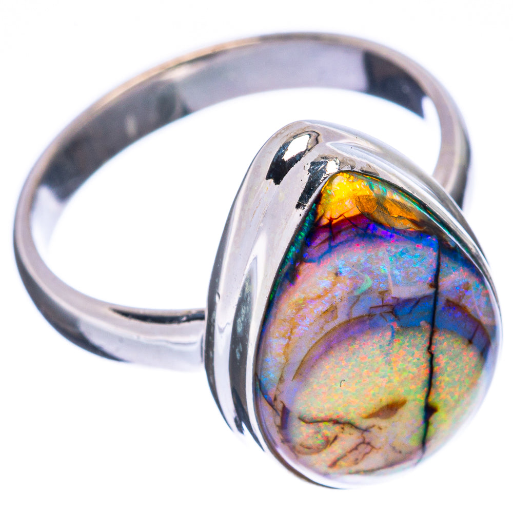 Rare Sterling Opal Ring Size 8.25 (925 Sterling Silver) R2994