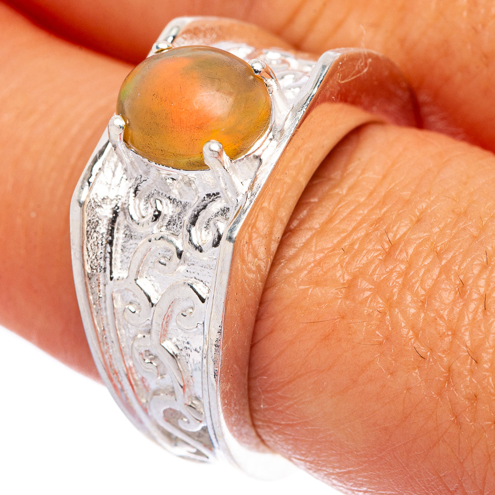 Rare Ethiopian Opal Ring Size 8 (925 Sterling Silver) R146034
