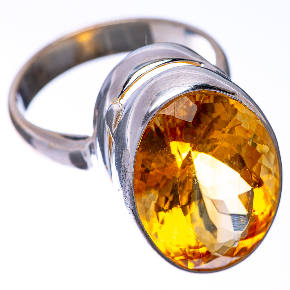 Faceted Citrine Ring Size 7.5 (925 Sterling Silver) R145144