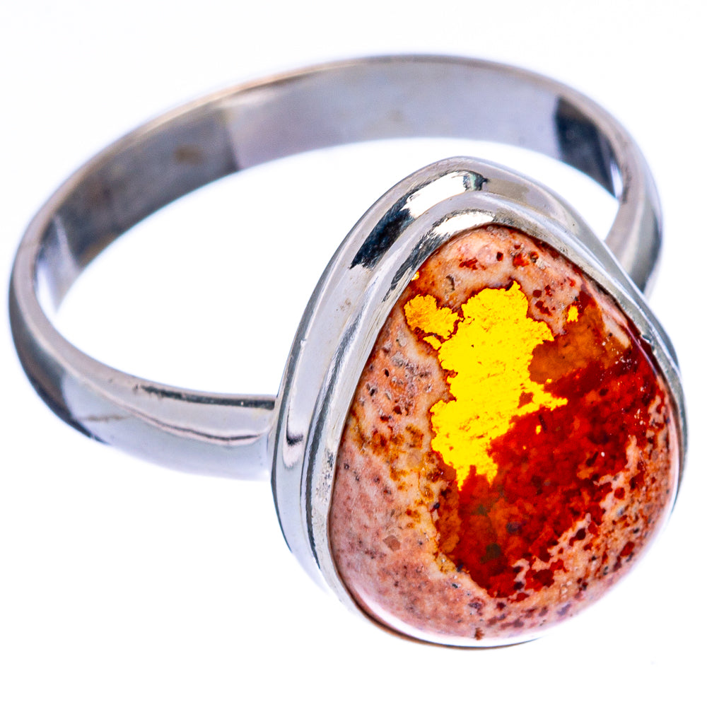 Rare Mexican Fire Opal Ring Size 9.75 (925 Sterling Silver) R146675