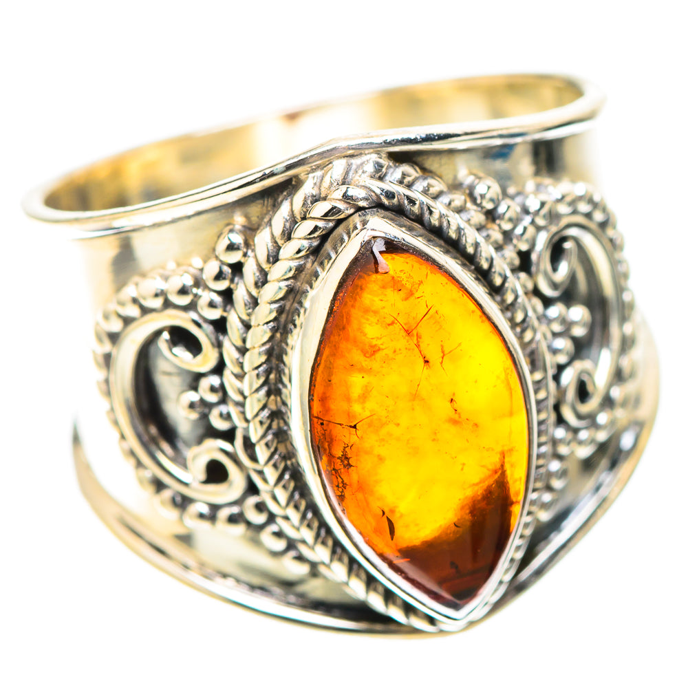 Baltic Amber Ring Size 8 (925 Sterling Silver) RING138777