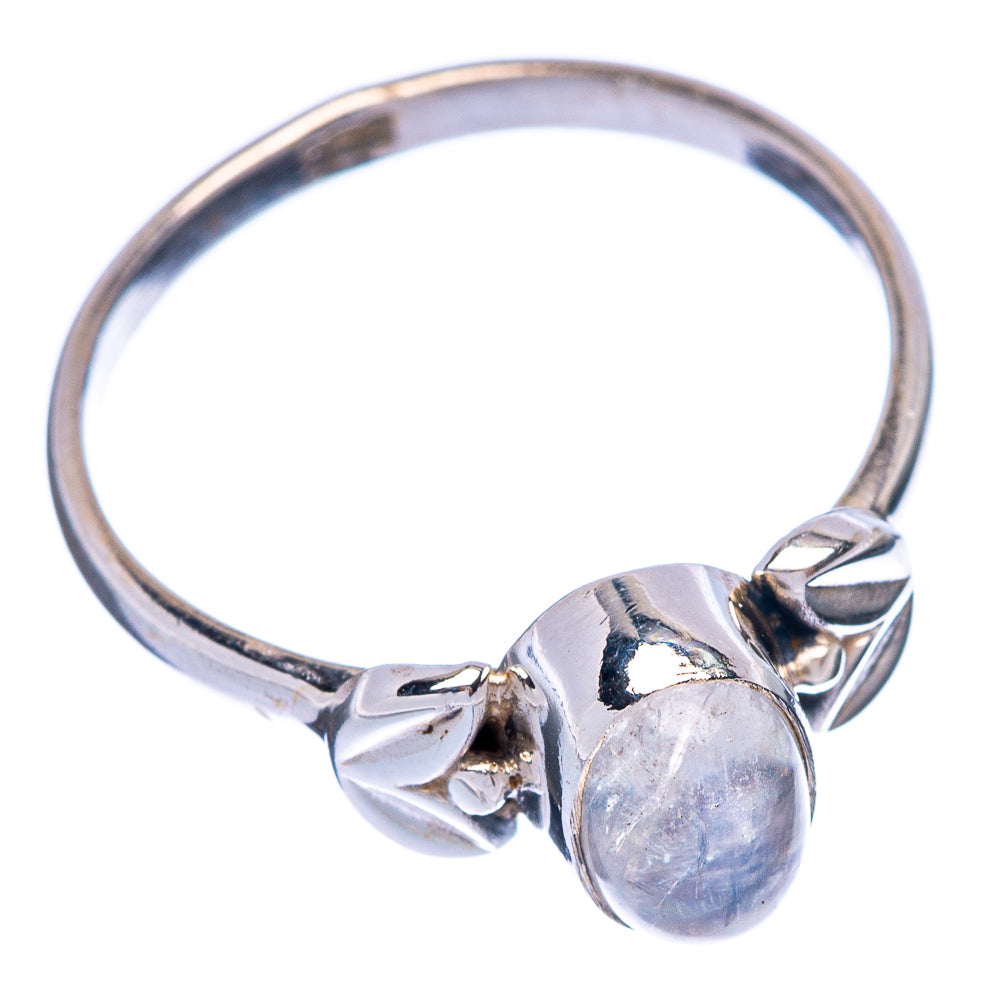 Rainbow Moonstone Dainty Ring Size 5.75 (925 Sterling Silver) R145637