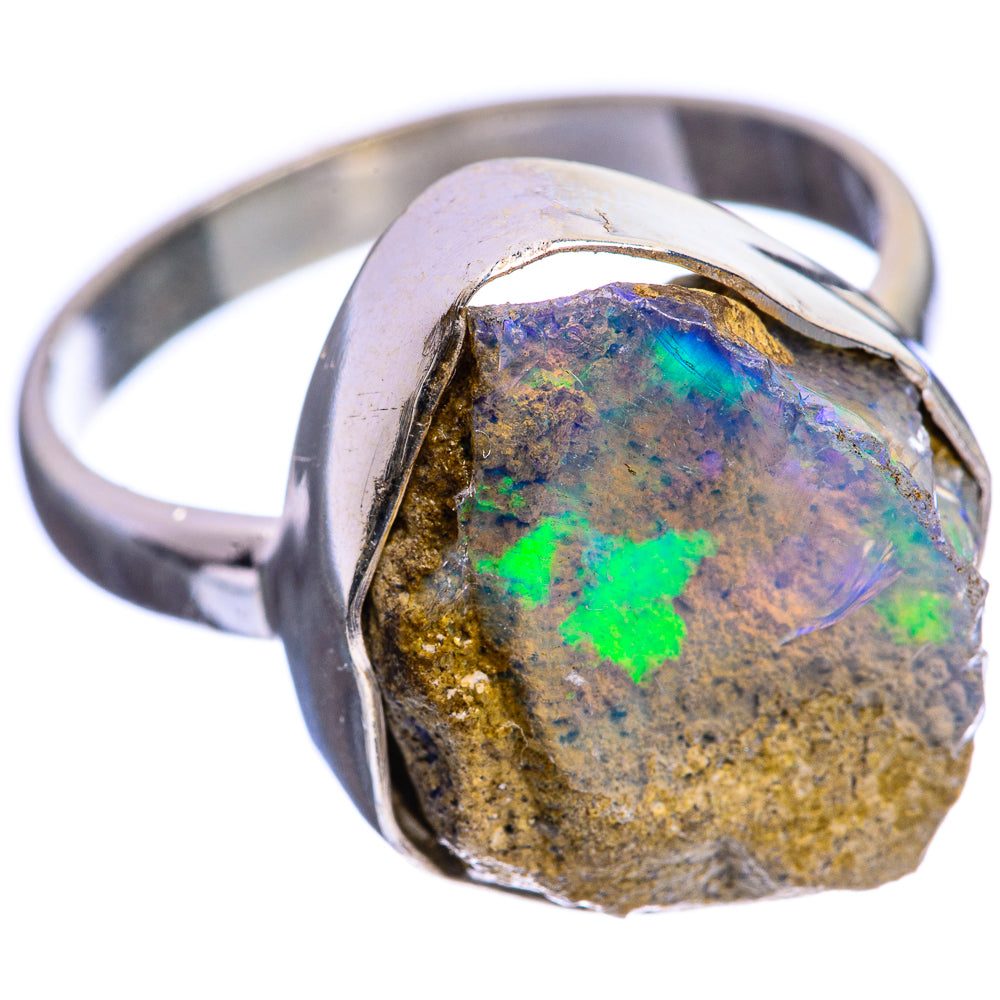 Rough Ethiopian Opal Ring Size 11 (925 Sterling Silver) R142981