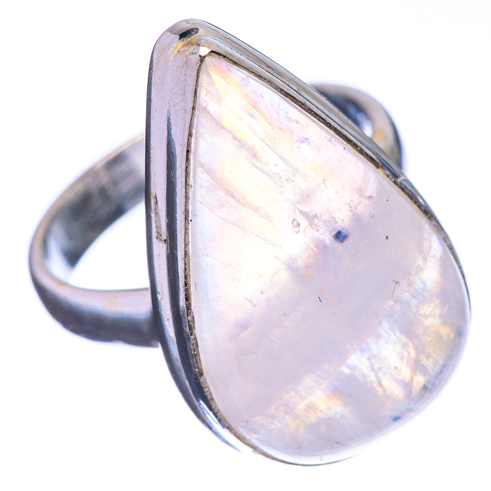 Rainbow Moonstone Ring Size 6 (925 Sterling Silver) R142698