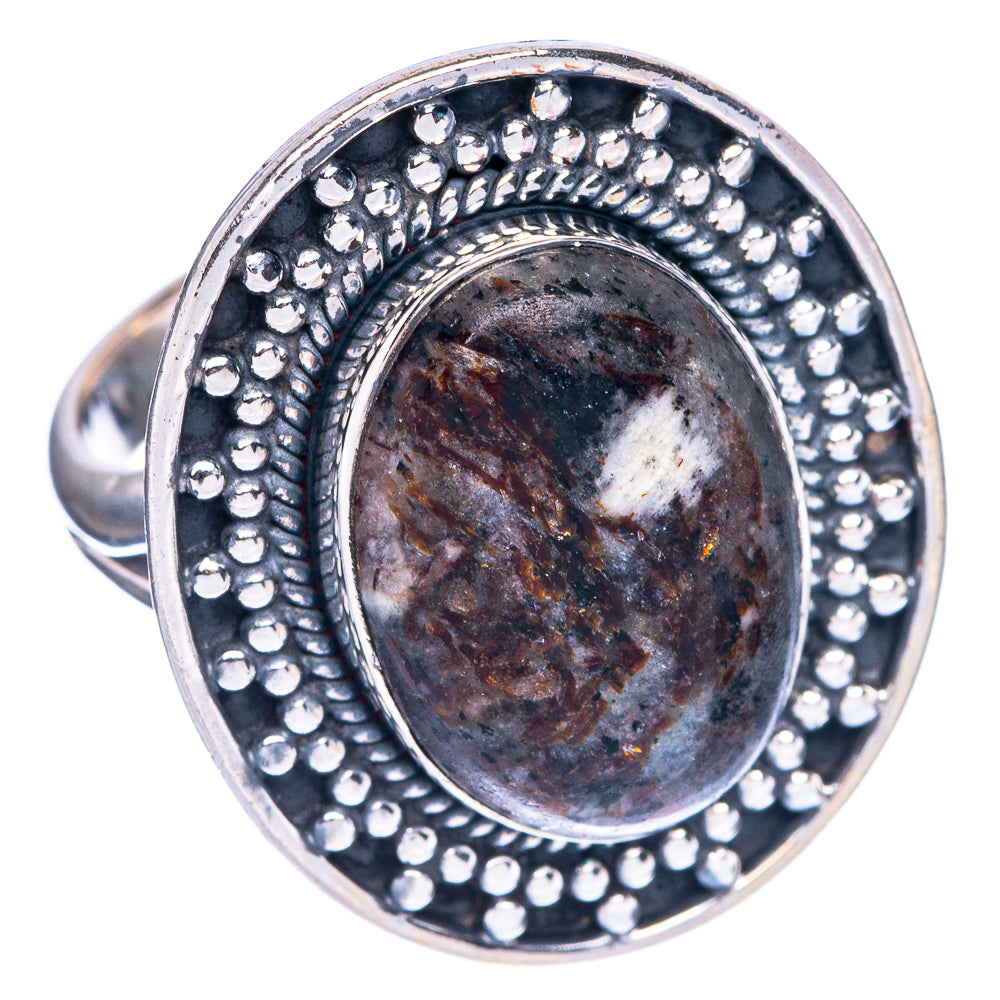 Large Astrophyllite Ring Size 9 (925 Sterling Silver) R1322
