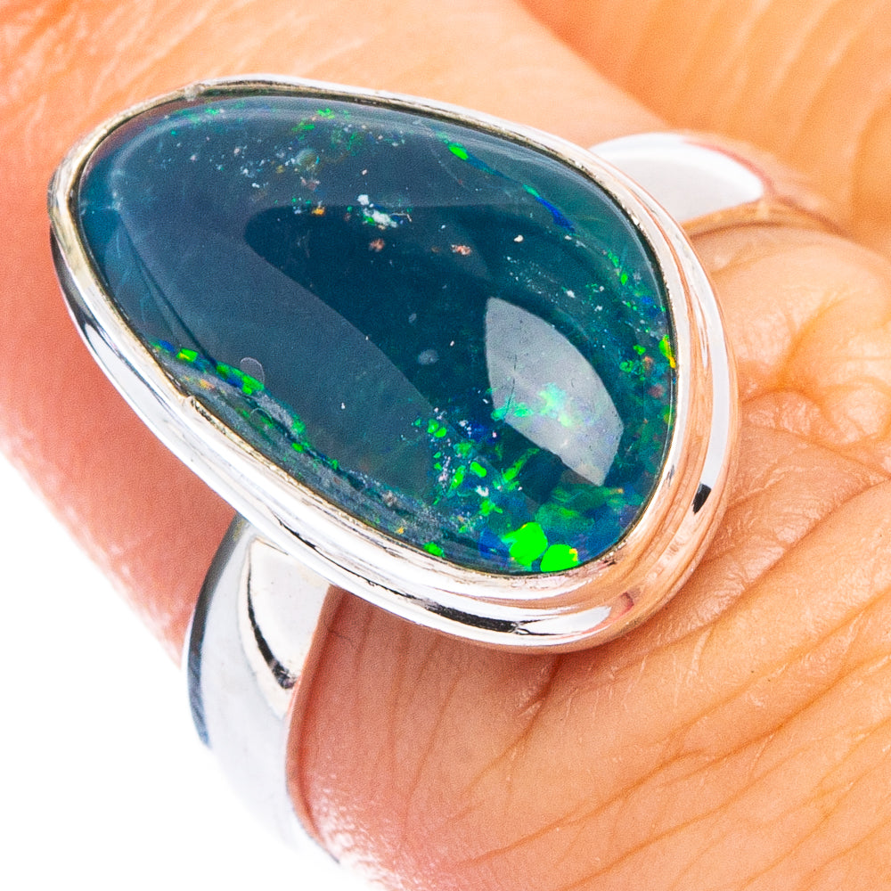 Rare Triplet Opal Ring Size 6.5 (.925 Sterling Silver)