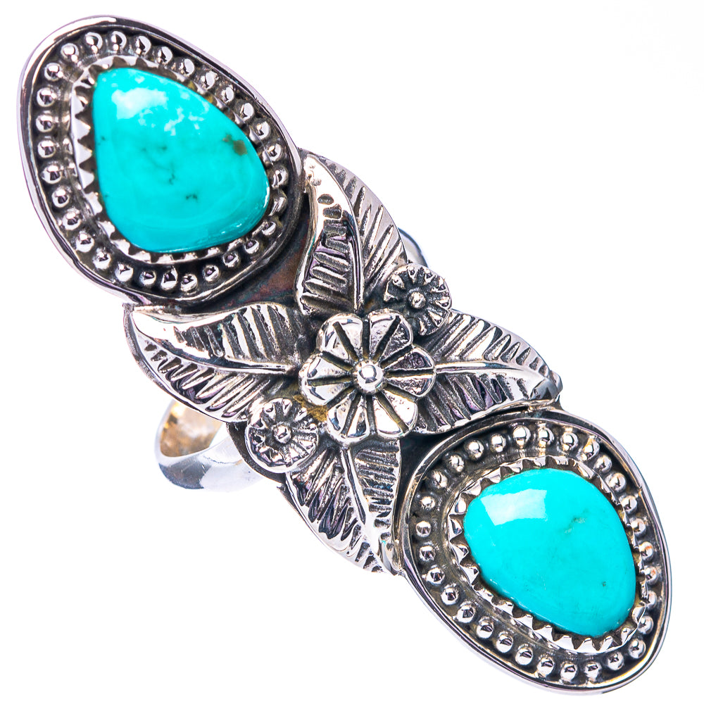 Exclusive Kingman Turquoise Ring Size 6 (.925 Sterling Silver)