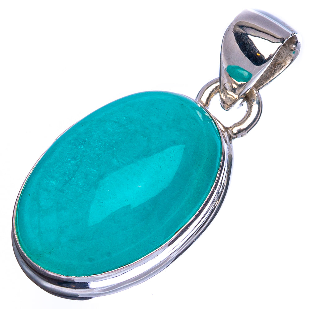 Amazonite Pendant 1 1/8" (925 Sterling Silver) P41803