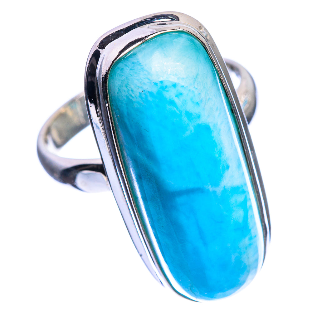 Large Larimar Ring Size 8 (925 Sterling Silver) R144220