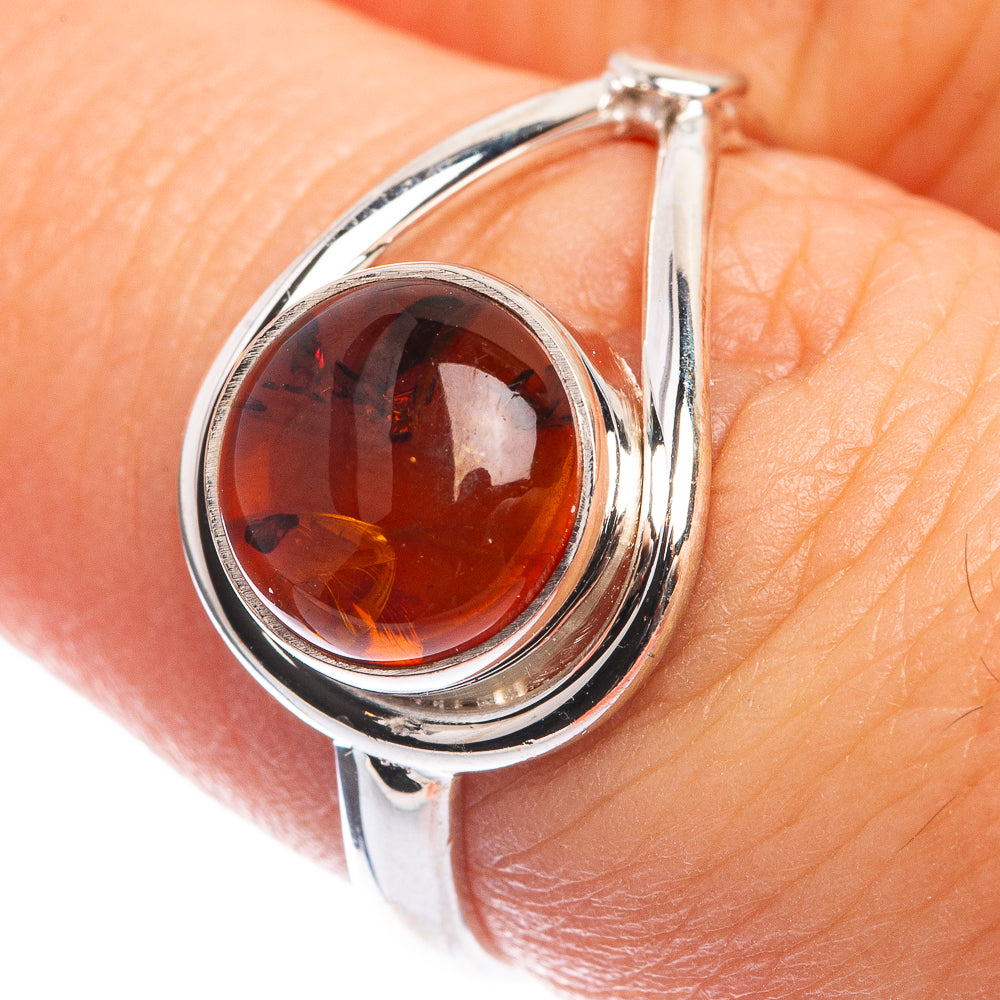 Baltic Amber Ring Size 7.25 (925 Sterling Silver) RING143247